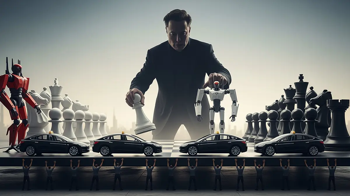 Elon Musk spielt am Schachbrett das Jahr 2026